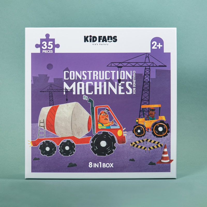 پازل ماشین‌های ساخت‌وساز