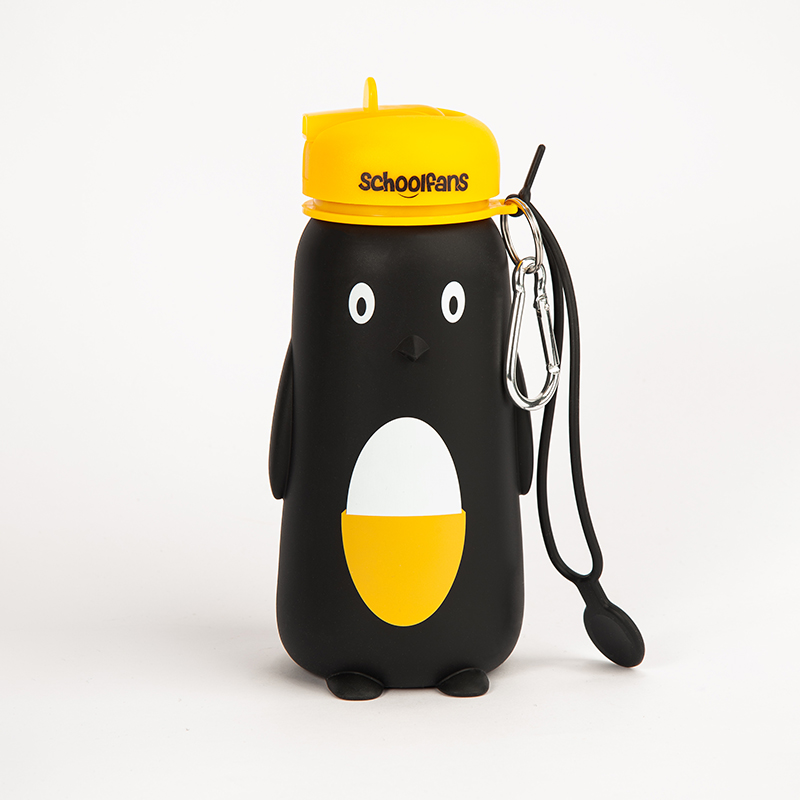 قمقمه سليكوني پنگوئن زرد