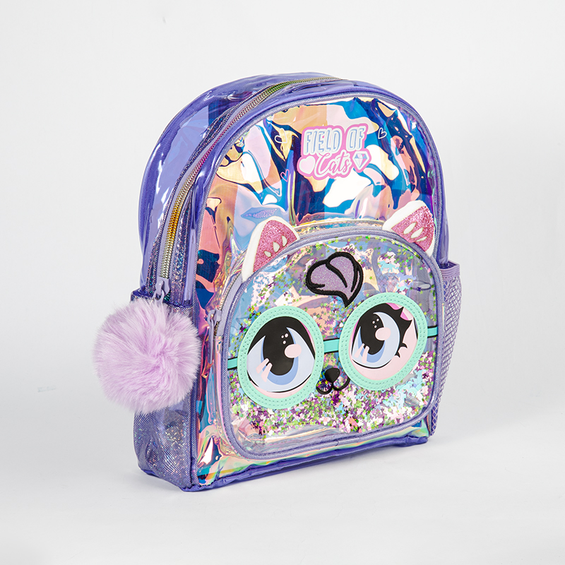 كوله پشتی هولوگرامی گربه