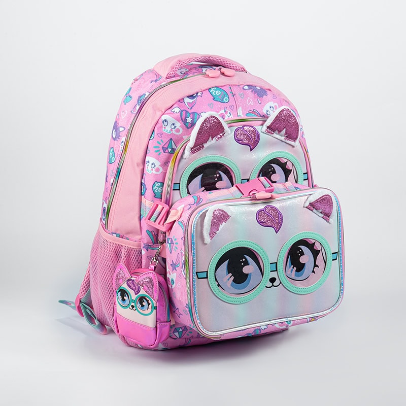 ست كوله پشتي به همراه ظرف غذا گربه