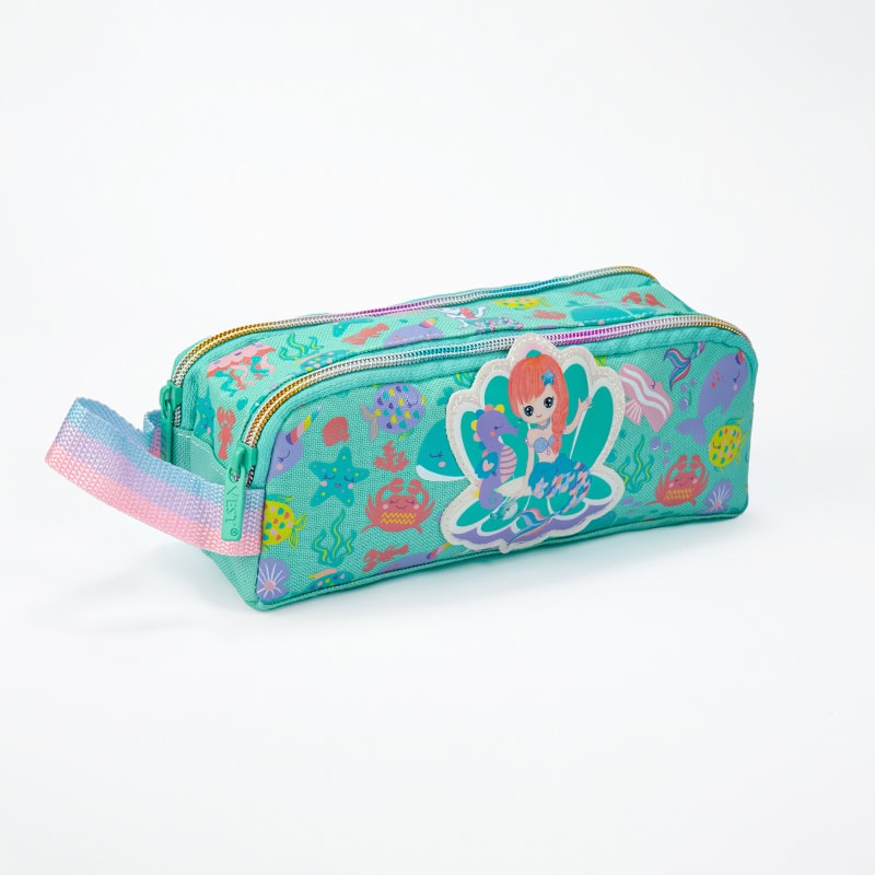 جامدادی دوزيپ دسته دار پري دريايی