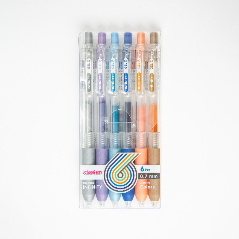 روان نويس infinity متاليک بسته 6 رنگ