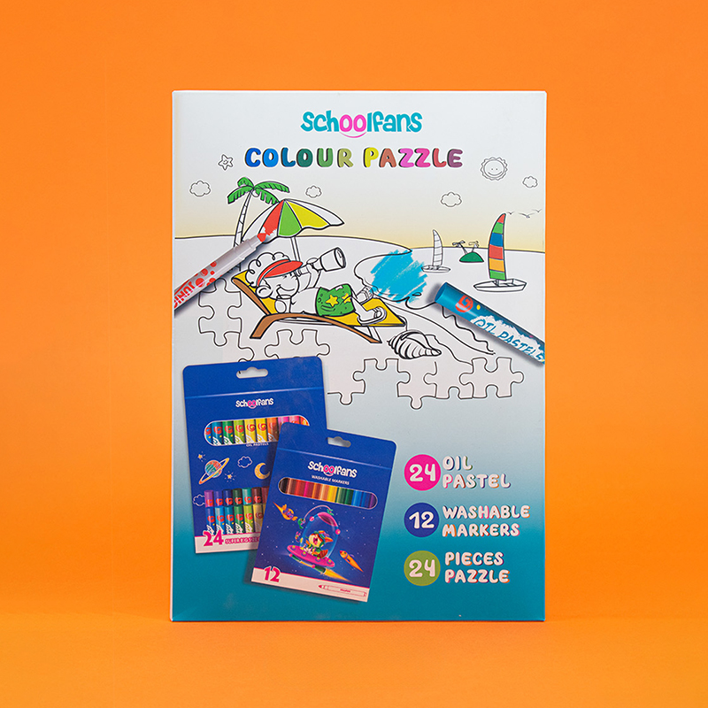 ست نقاشی ۶۰ تیکه همراه با پازل